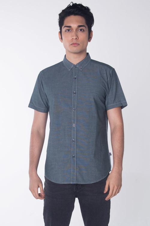 Poplin Shirt With Button-Down Collar