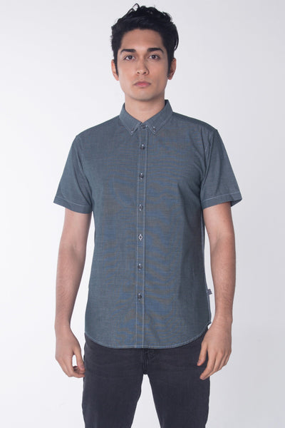 Poplin Shirt With Button-Down Collar