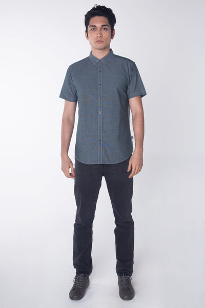 Poplin Shirt With Button-Down Collar