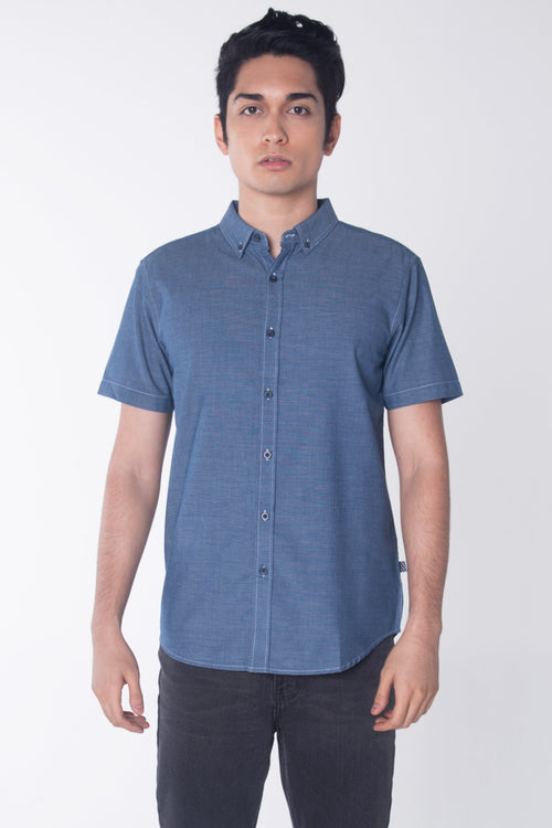 Poplin Shirt With Button-Down Collar