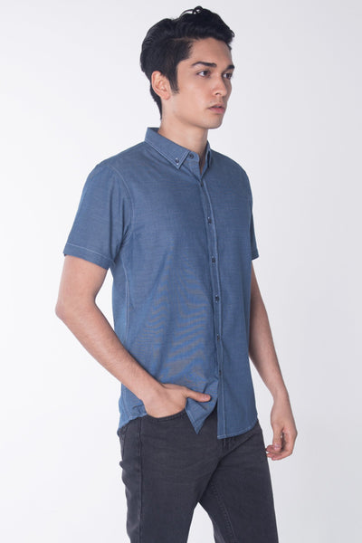 Poplin Shirt With Button-Down Collar