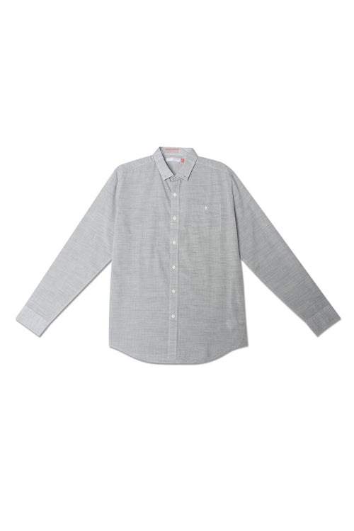 Men's Poplin Shirt With Pocket Detail