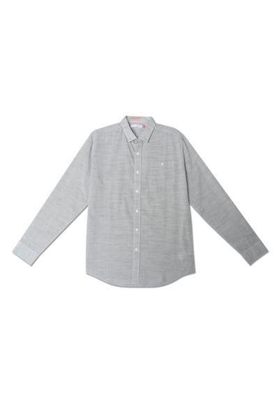 Men's Poplin Shirt With Pocket Detail