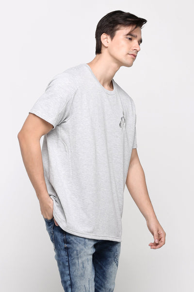 Oversized Tee With Embroidery
