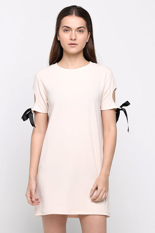 T-Shirt Dress With Lace Trim