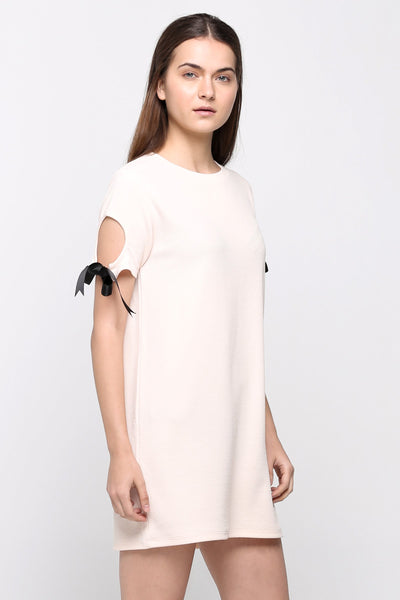 T-Shirt Dress With Lace Trim