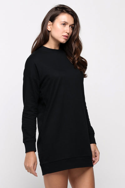 Sweater Dress With Back Keyhole Detail