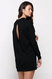 Sweater Dress With Back Keyhole Detail