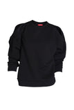 Textured Knit Pullover with Cut-out detail on shoulders