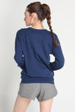 Boyfriend Fit Pullover With Graphic Print