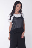 Boxy Tee With Ruffles