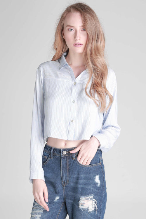 Poplin Shirt With Button-Down Collar