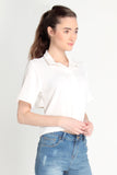 Crepe Shirt With Button-Down Collar