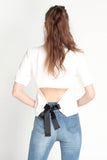 Crepe Shirt With Button-Down Collar