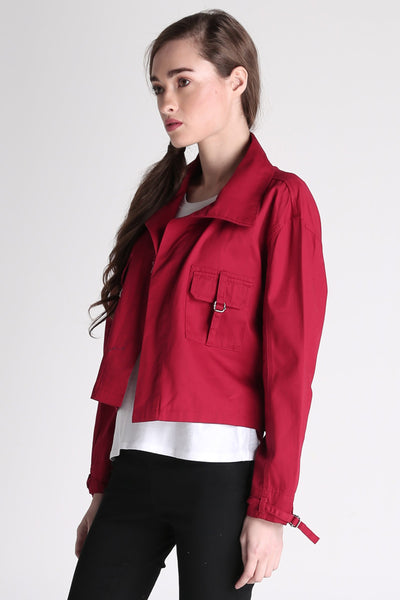 Twill Biker Jacket