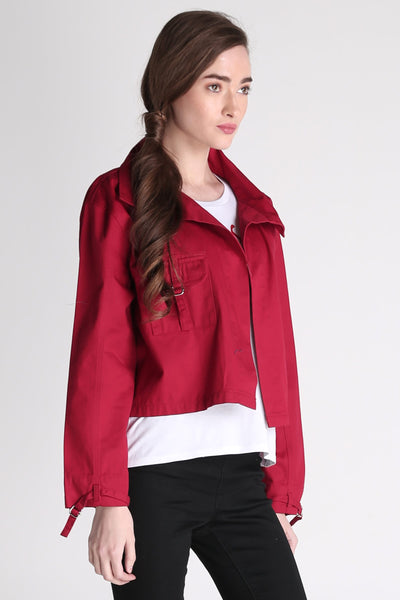 Twill Biker Jacket