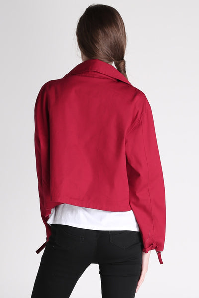 Twill Biker Jacket