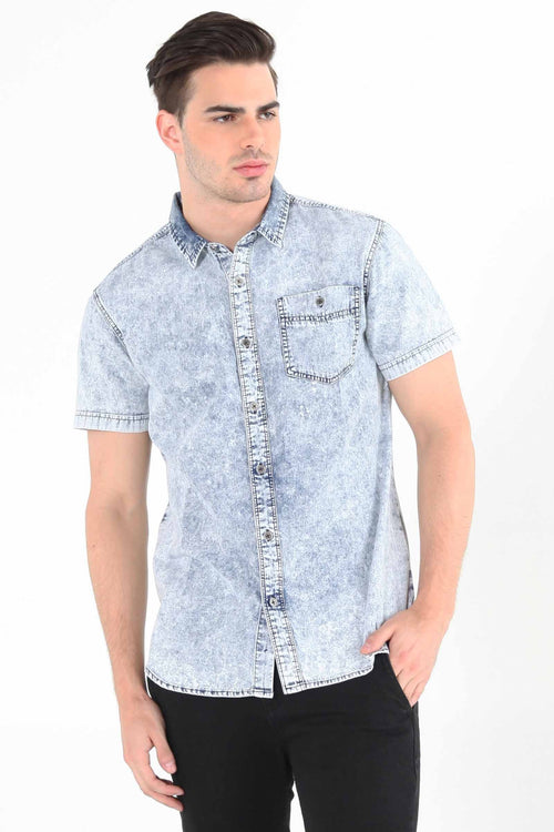 Chambray Shirt With Pocket