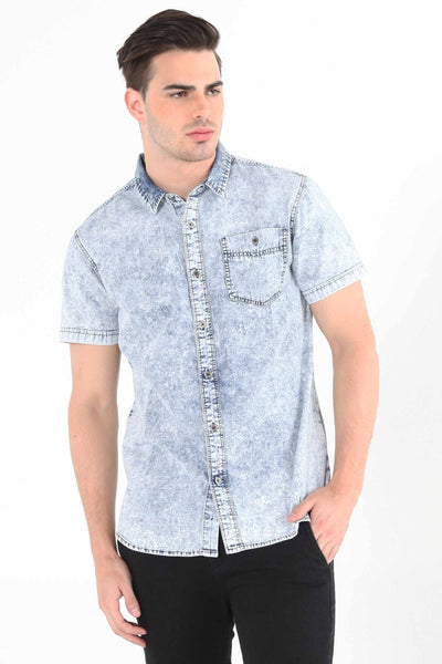 Chambray Shirt With Pocket