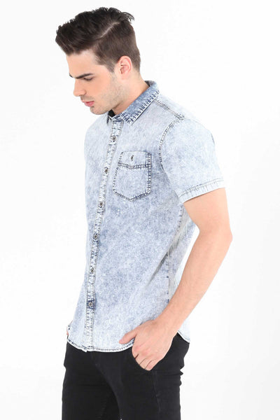 Chambray Shirt With Pocket
