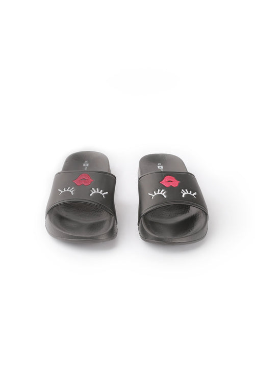 Ladies' Sliders With Embroidery