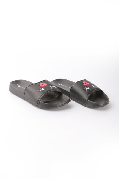 Ladies' Sliders With Embroidery