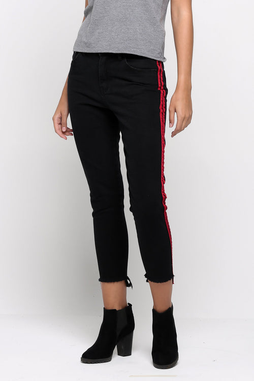Racer Stripes Vintage Slim Jeans