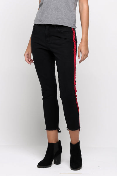 Racer Stripes Vintage Slim Jeans