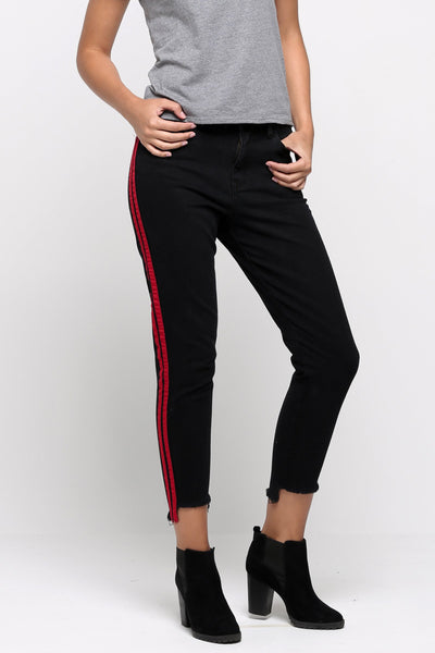 Racer Stripes Vintage Slim Jeans