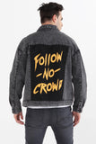 Denim Jacket  With Back Print