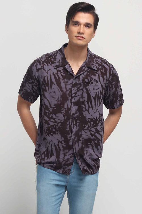 Poplin Shirt With All-Over Print