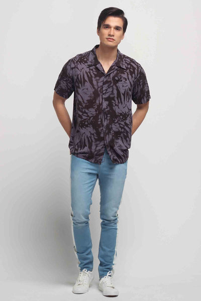 Poplin Shirt With All-Over Print