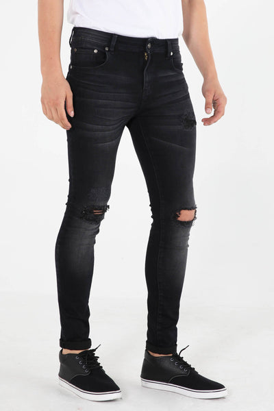 Skinny Fit Ripped Jeans