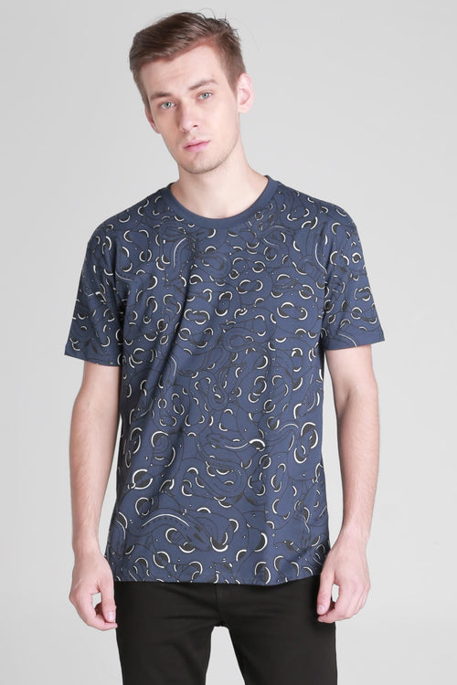Relaxed Fit Tee With All-Over Print