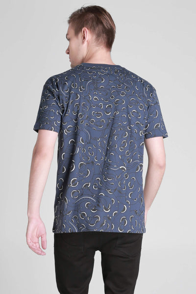 Relaxed Fit Tee With All-Over Print