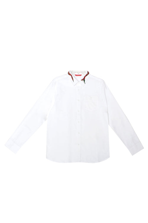 Men's Oxford Shirt With Embroidery