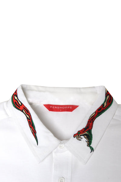 Men's Oxford Shirt With Embroidery