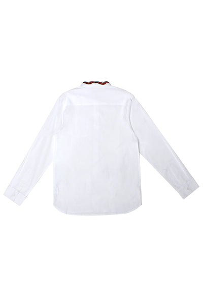 Men's Oxford Shirt With Embroidery