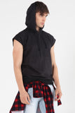 Relaxed Fit Hoodie With Raw Edge Effect