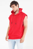 Relaxed Fit Hoodie With Raw Edge Effect