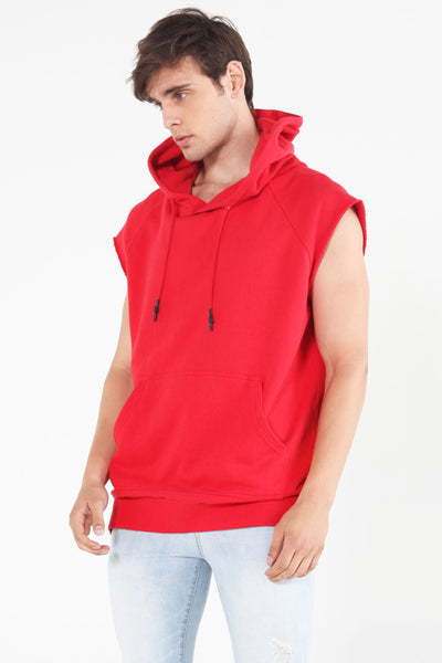 Relaxed Fit Hoodie With Raw Edge Effect