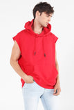 Relaxed Fit Hoodie With Raw Edge Effect