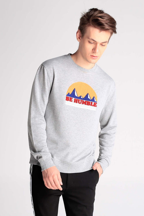 Relaxed Fit Pullover With Embroidery