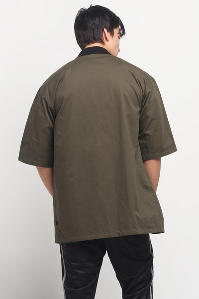 Twill Kimono With Graphic Print