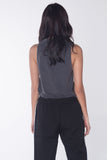 Relaxed Fit Tank Top With Raw Edge Effect