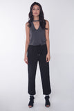 Relaxed Fit Tank Top With Raw Edge Effect