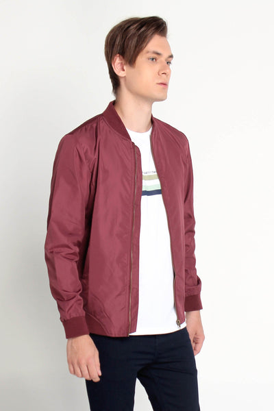 Bomber Jacket With Cut & Sew Panel