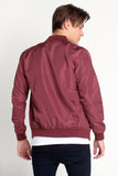 Bomber Jacket With Cut & Sew Panel