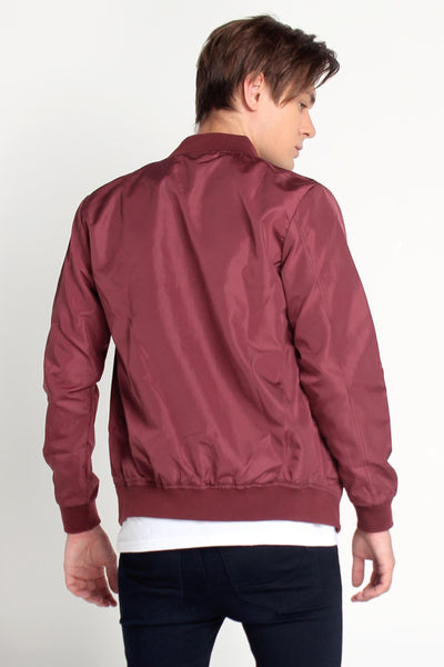 Bomber Jacket With Cut & Sew Panel