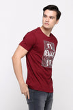 Semi Fit Tee With Graphic Print